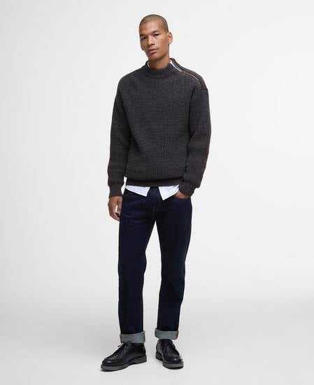 Gearstone Textured Knit Charcoal Marl