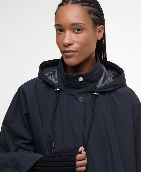 Everlee Showerproof Cape Black/Onyx Tartan