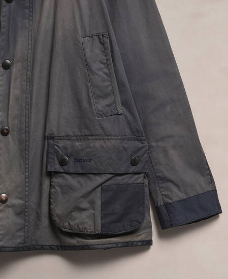 Barbour Re-Loved Men's Ashby Waxed Jacket - Size XL Navy