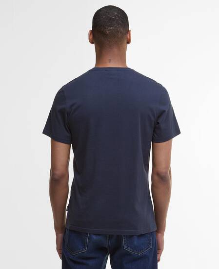 Arnside Tartan Pocket T-Shirt Navy