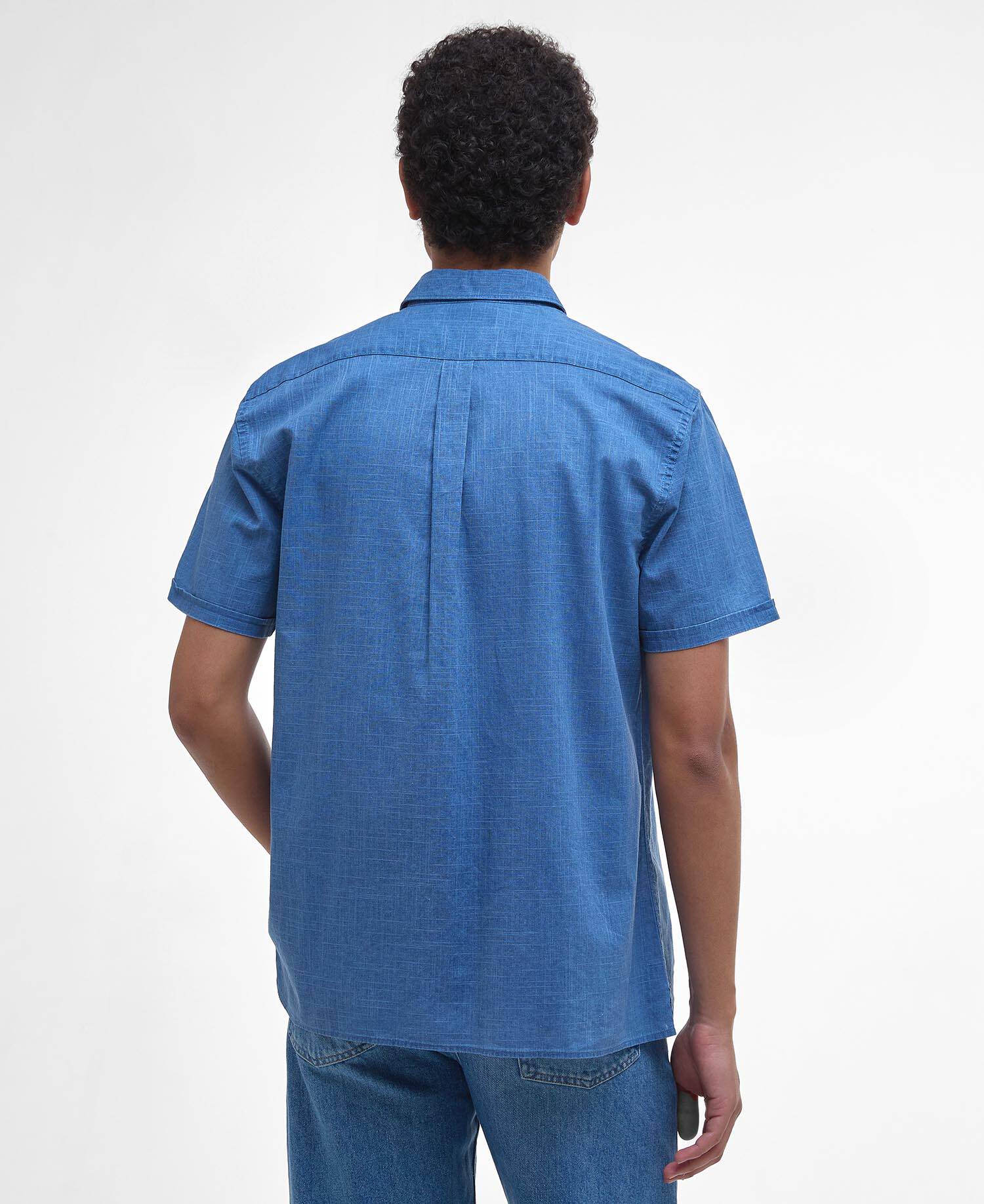 Pigment Dye Slub Short-Sleeved Shirt image number 2