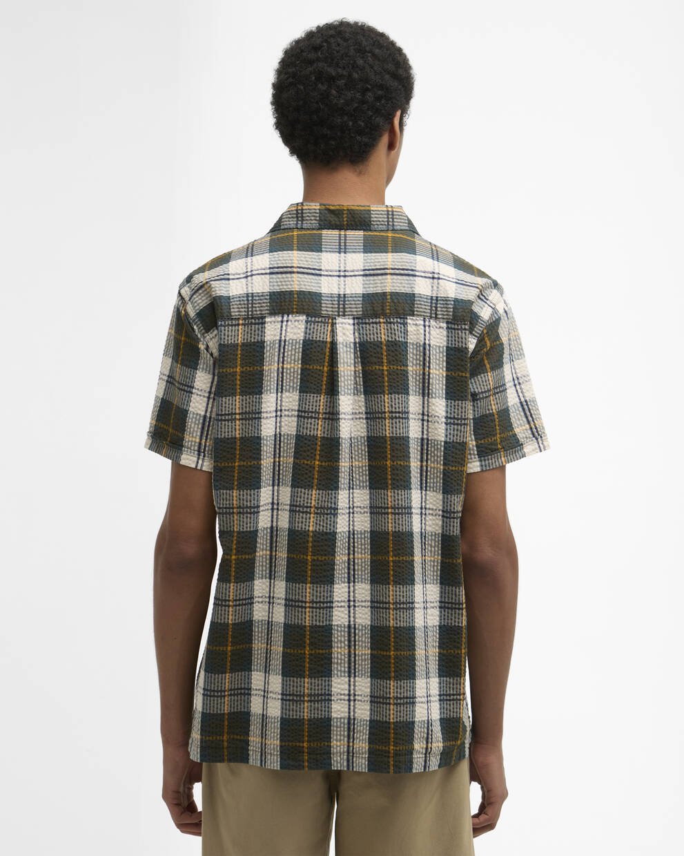 Clyde Short-Sleeved Seersucker Tartan Shirt