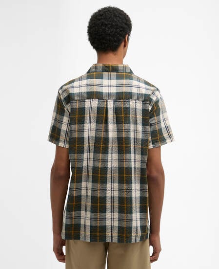Clyde Short-Sleeved Seersucker Tartan Shirt Ancient Tartan