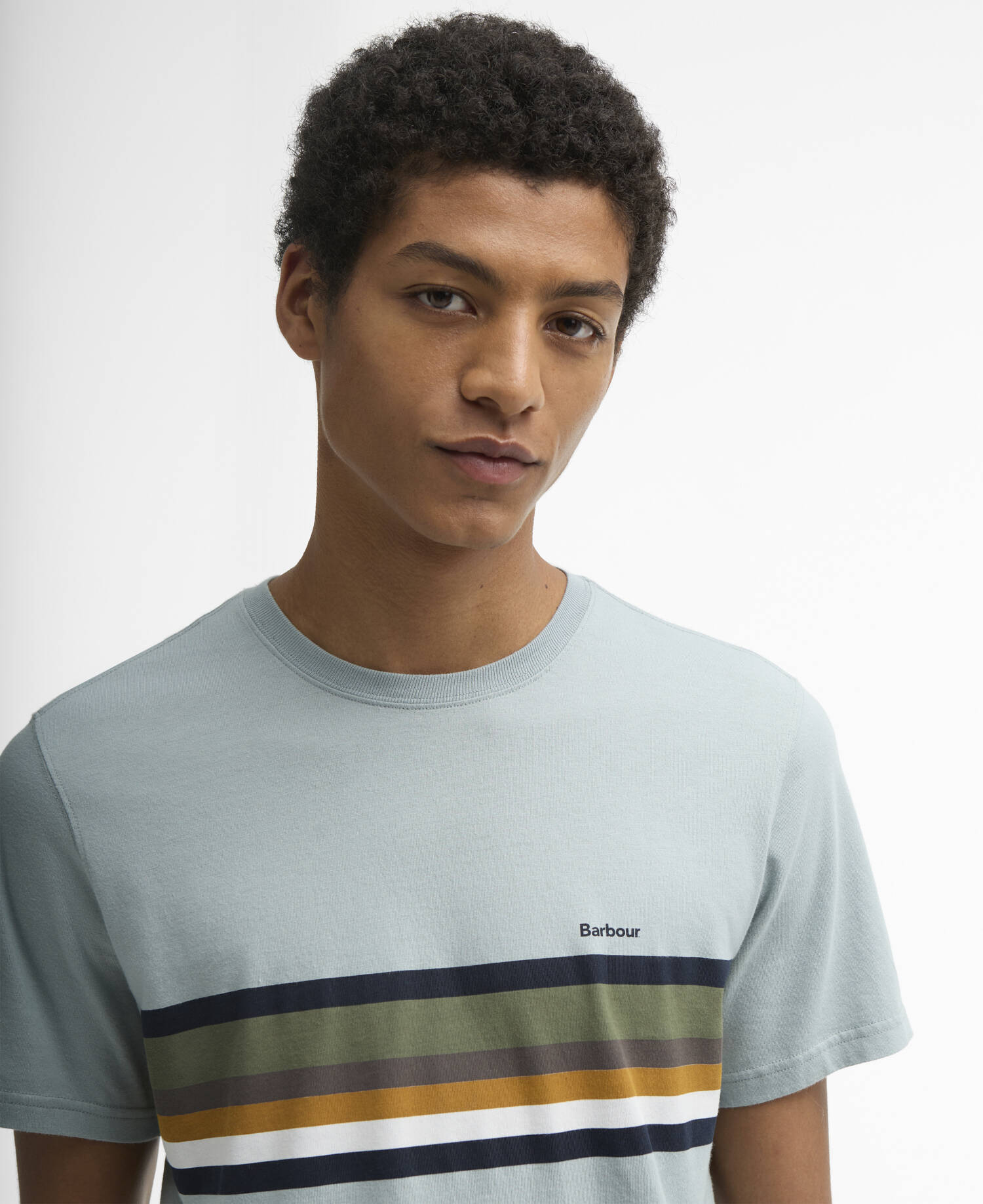 Newsham Striped T-Shirt Blue Slate image number 3