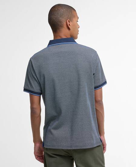 Hanswell Tailored Short-Sleeved Polo Shirt Navy