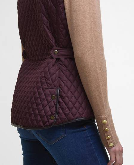Dahlia Gilet Black Cherry Dahlia Gilet Black Cherry