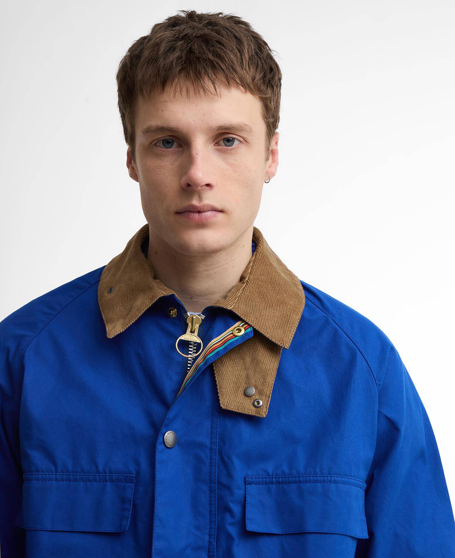 Paul Smith Loves Barbour Sugarlump Bedale Casual Jacket Royal image number 3