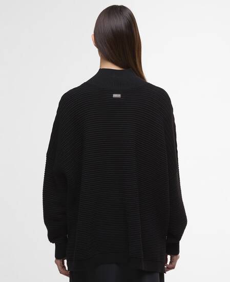 Pullover Kaia Funnel-Neck Black