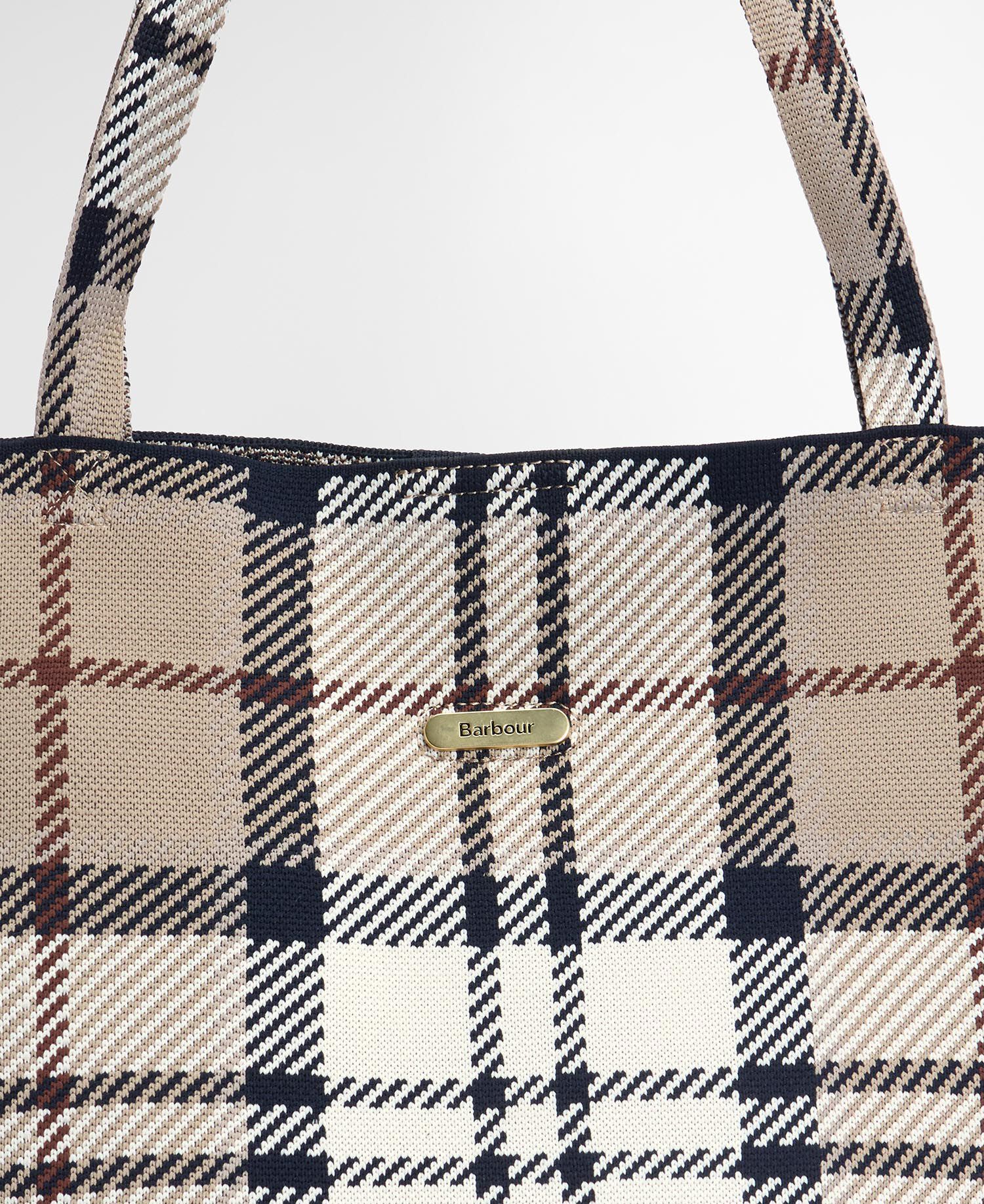 Layla Tartan Large Tote Bag Rosewood Tartan