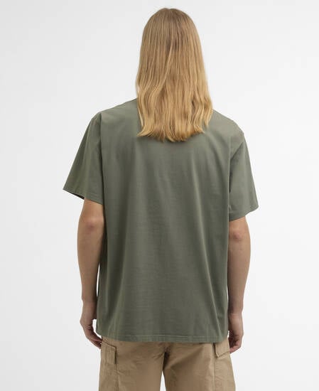 T-shirt oversize con stampa Conditions Green Slate