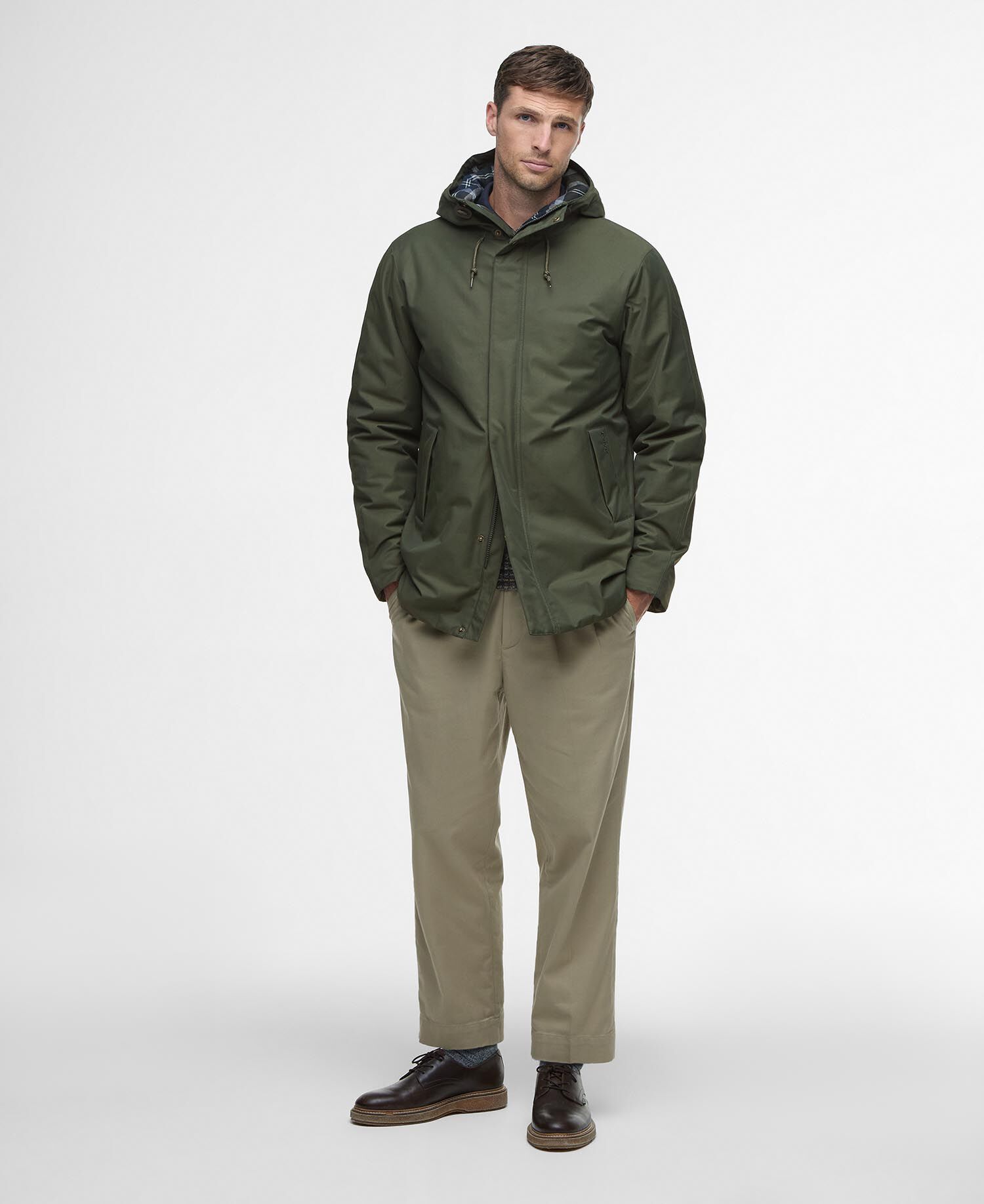Jacke Modern Lorden Showerproof Mac Olive