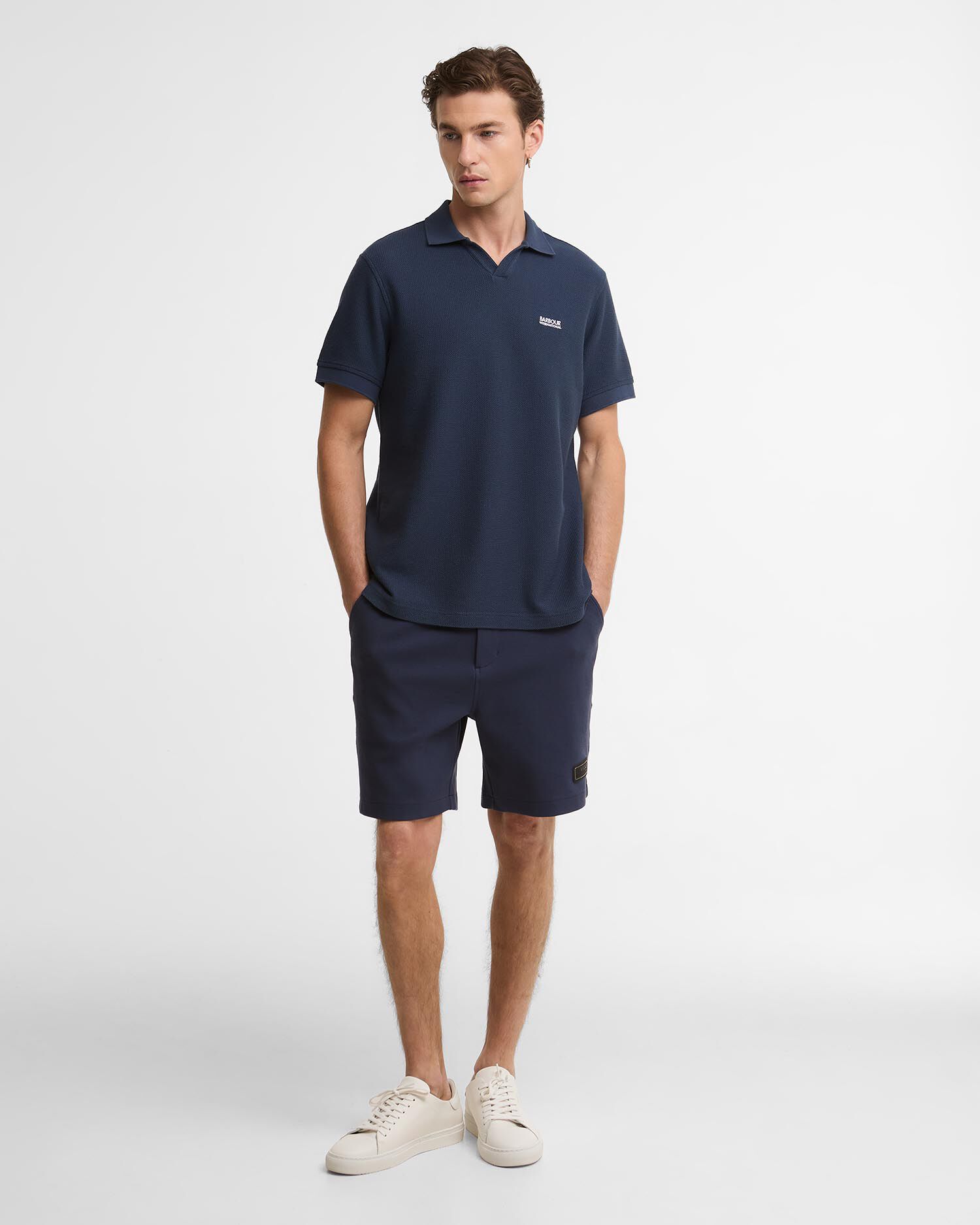 Poloshirt Milbank Textured Oxford Navy