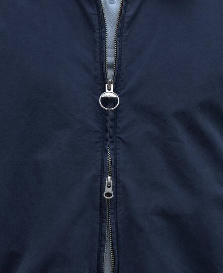 Royston Cotton Harrington Jacket Dark Denim