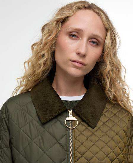 Danby Quilted Jacket Golden Olive/Olive/Ancient Tartan