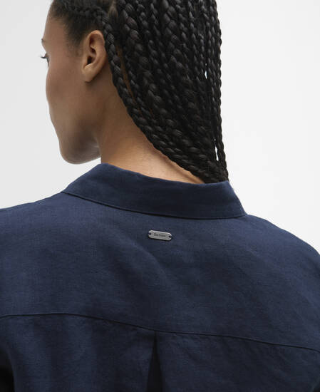 Bluse Marine Long-Sleeved Relaxed Navy