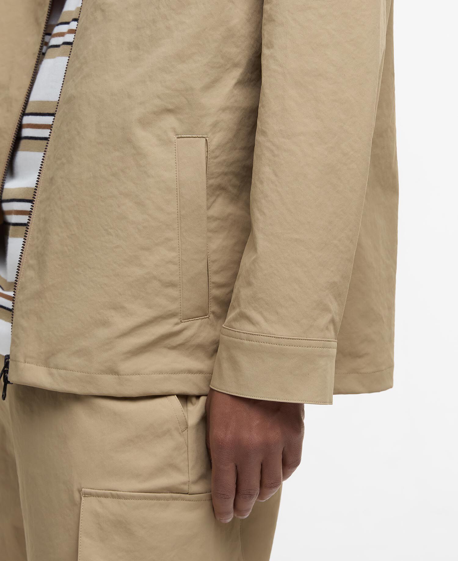 Overshirt Bellman Textured Trench