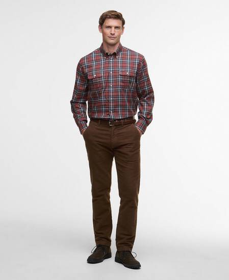 Saldon Thermo-Weave Checked Shirt Fired Brick