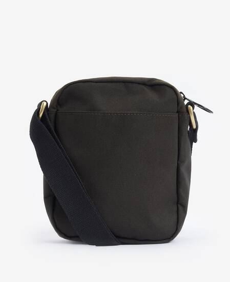 Field Waxed Crossbody Bag Olive-Black