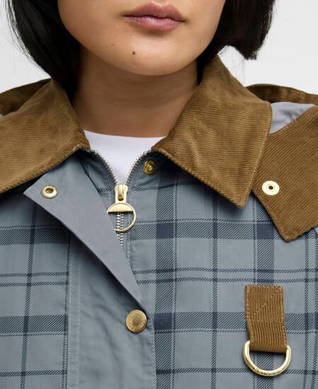 Carnforth Tartan Casual Jacket Grey Tartan