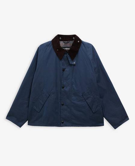 Transport Waxed Jacket Washed Cobalt