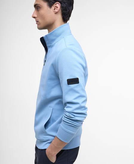 Ilford Interlock Half-Zip Sweatshirt Cool Blue