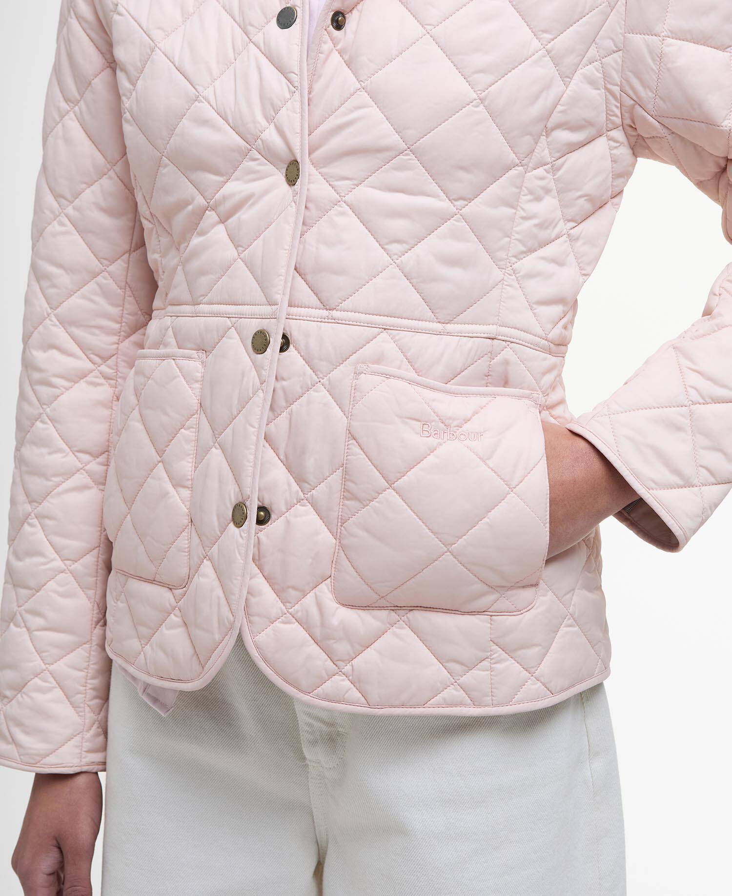 Deveron Quilted Jacket Primrose Pink/Ice White image number 4