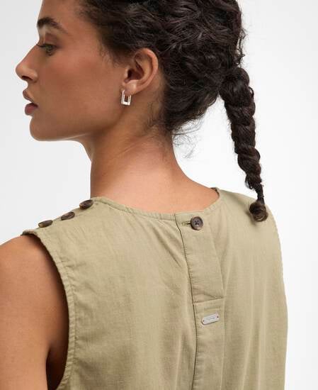 Josie Sleeveless Blouse Bleached Olive