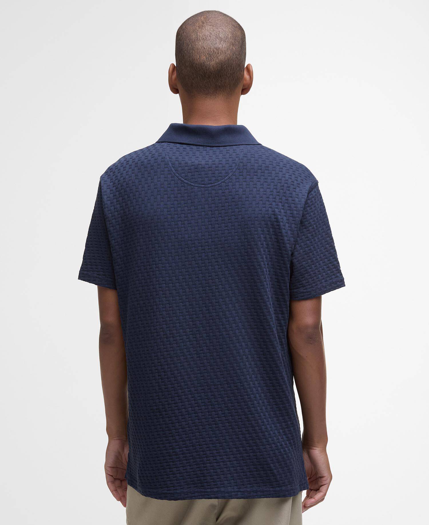 Polo texturizzata Westerdale Navy image number 2