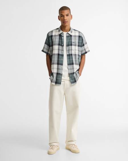 Croft Short-Sleeved Shirt Meadow Brook Tartan