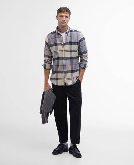 Edderton Tailored Long-Sleeved Shirt Dress Tartan