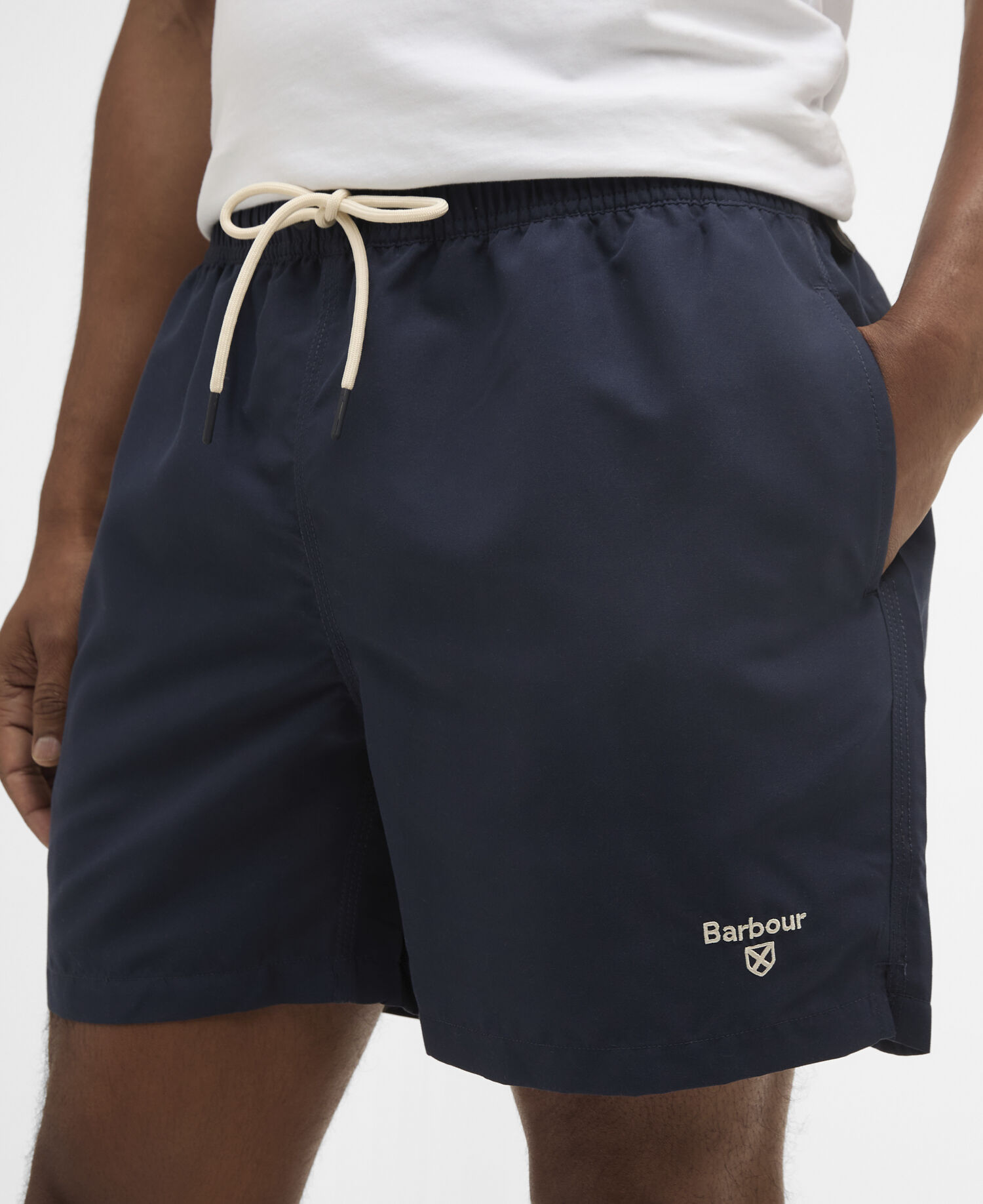 Water Reactive Tartan Swim Short Navy