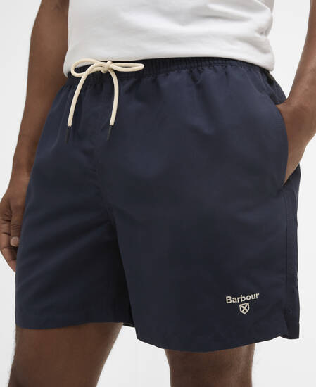 Water Reactive Tartan Swim Short Navy