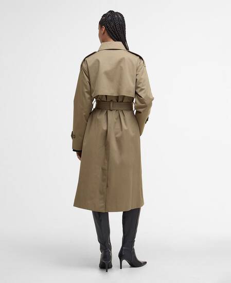 Trench antipioggia Aoife Military Brown/Hessian Tartan