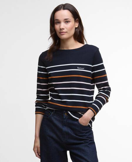 Sweatshirt Hawkins Striped Navy Stripe