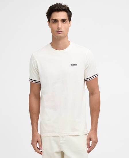 T-Shirt Burnwood Tipped Cuff Whisper White