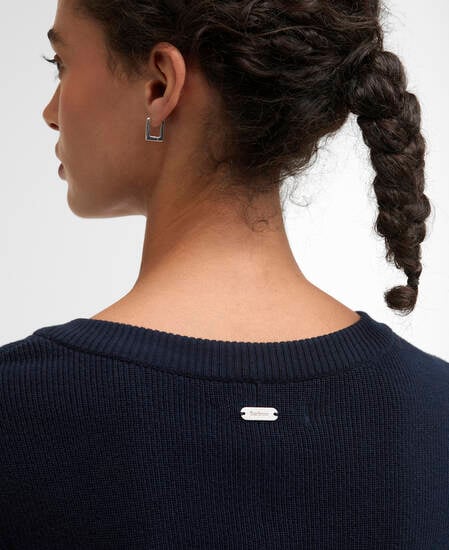 Camille Knitted Mini Dress Dark Navy