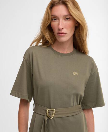 Uma Mini Dress Dusky Khaki