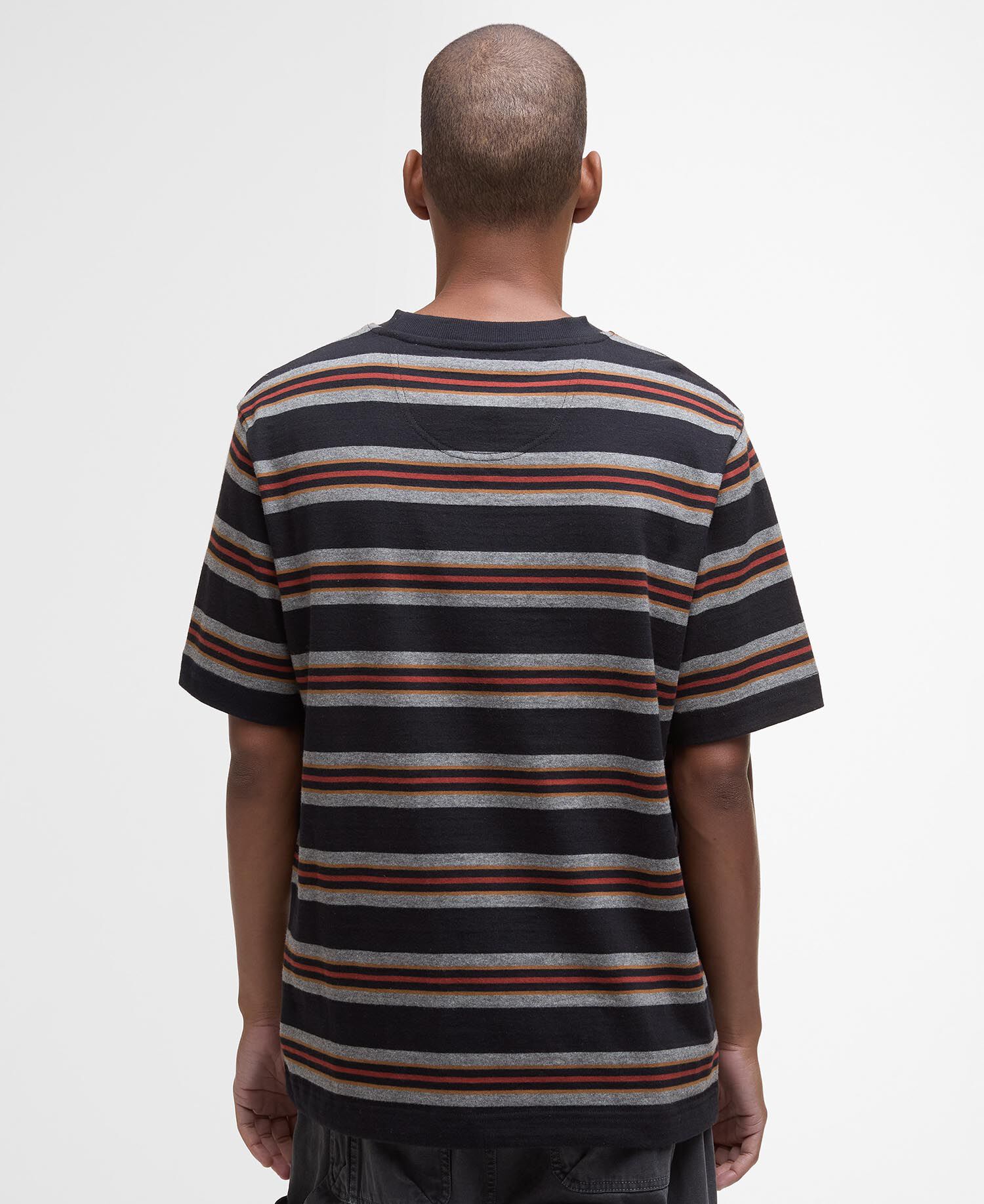 Sandwick Relaxed Striped T-Shirt Black
