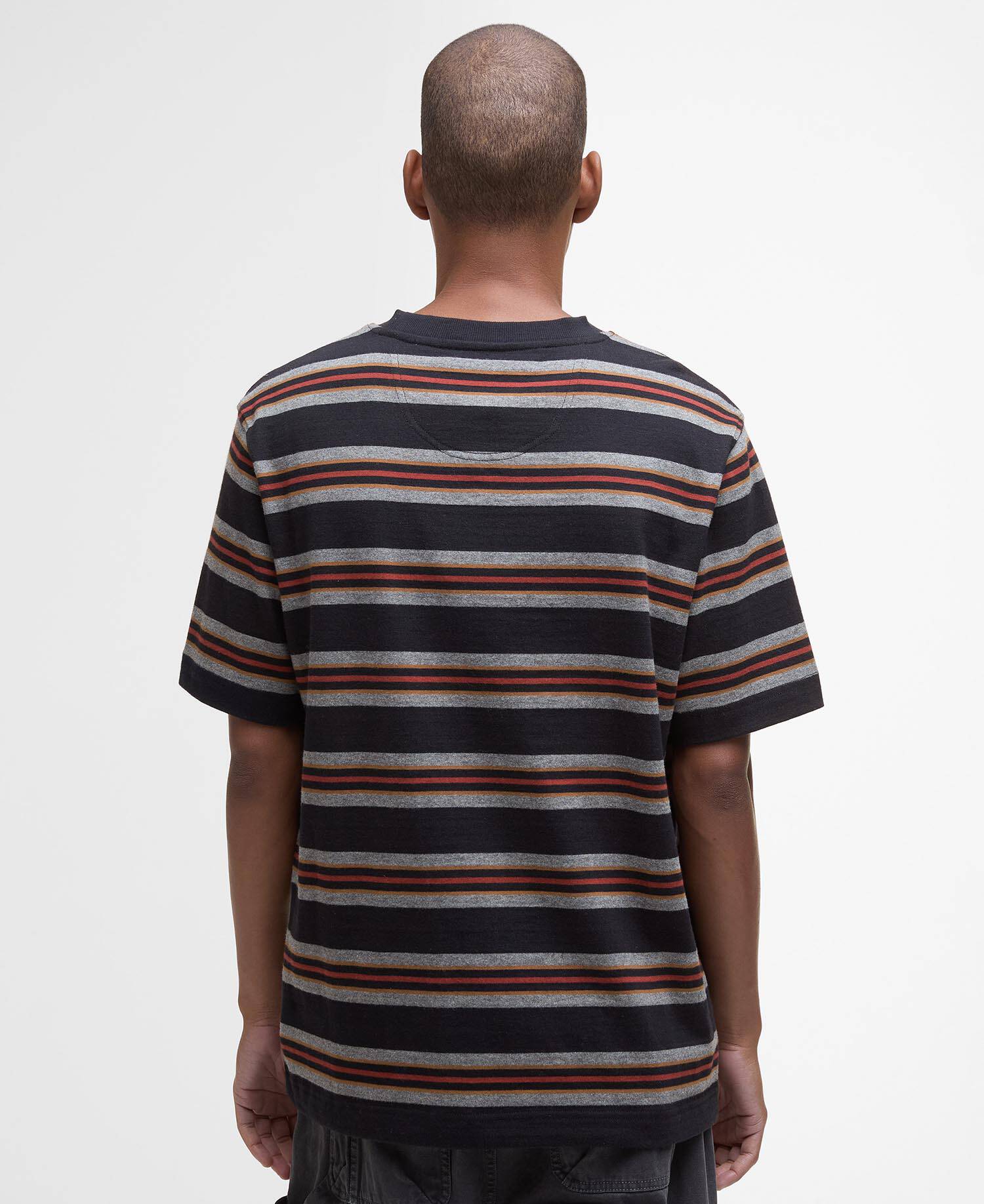 Sandwick Relaxed Striped T-Shirt Black image number 2