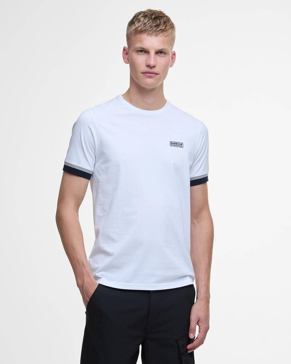 Deep Cuff Evan Tipped T-Shirt