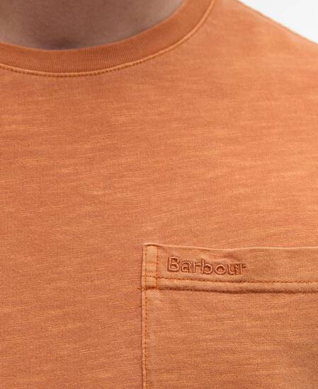 T-shirt con taschino tinta con pigmenti Sunset Haze T-shirt con taschino tinta con pigmenti Sunset Haze