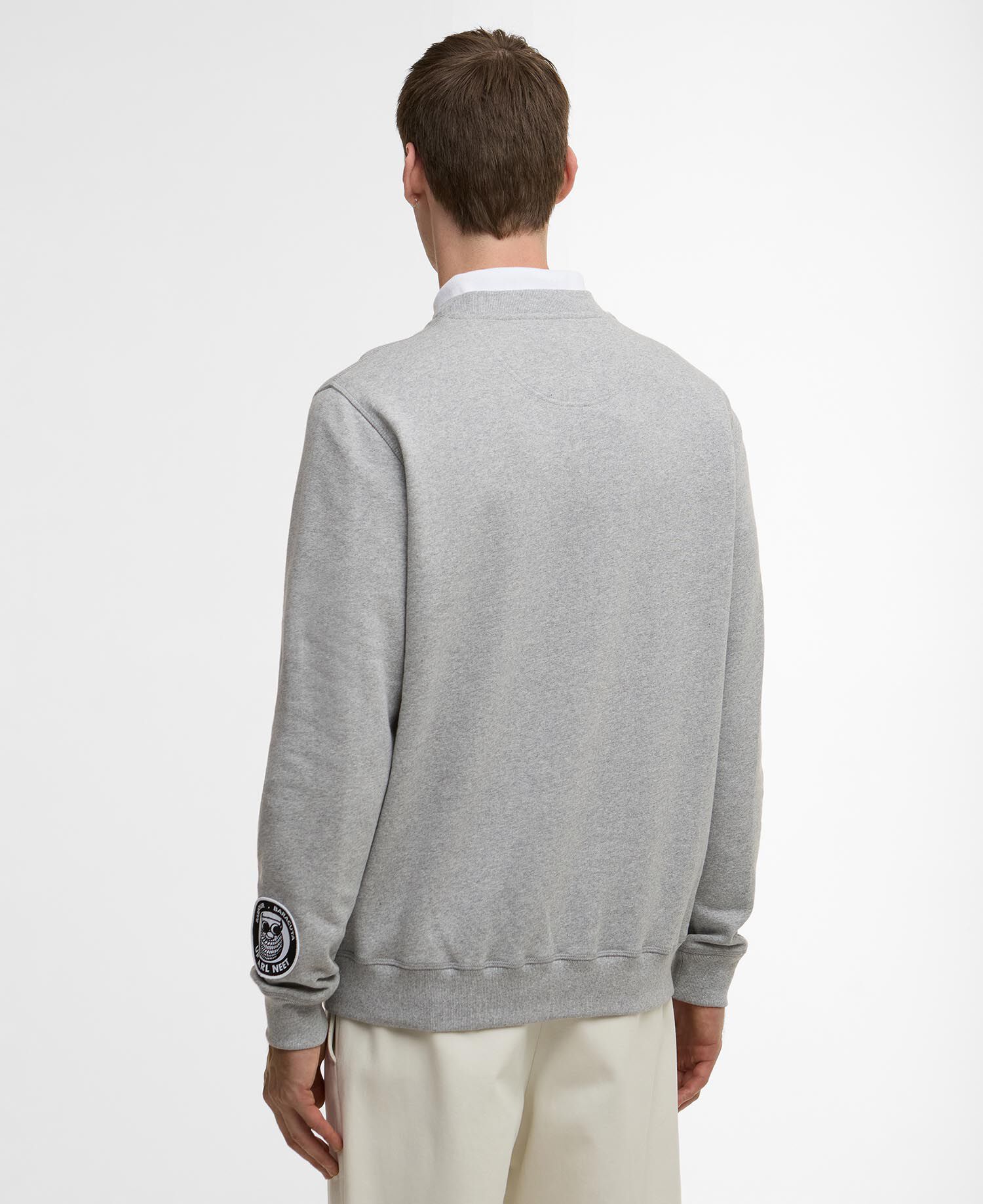 Barbour x Baracuta Northern Sweatshirt Grey Marl
