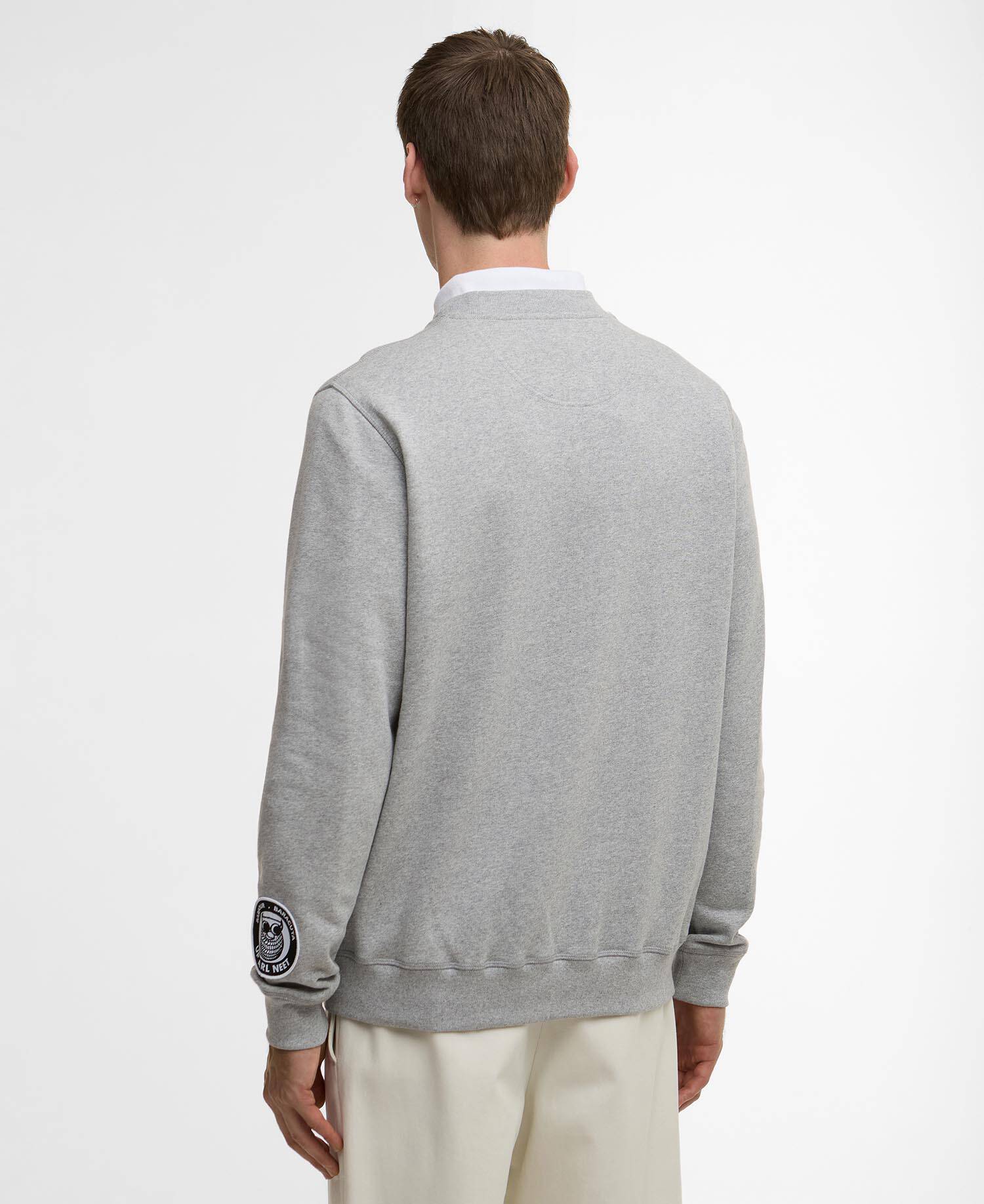 Barbour x Baracuta Northern Sweatshirt Grey Marl image number 2