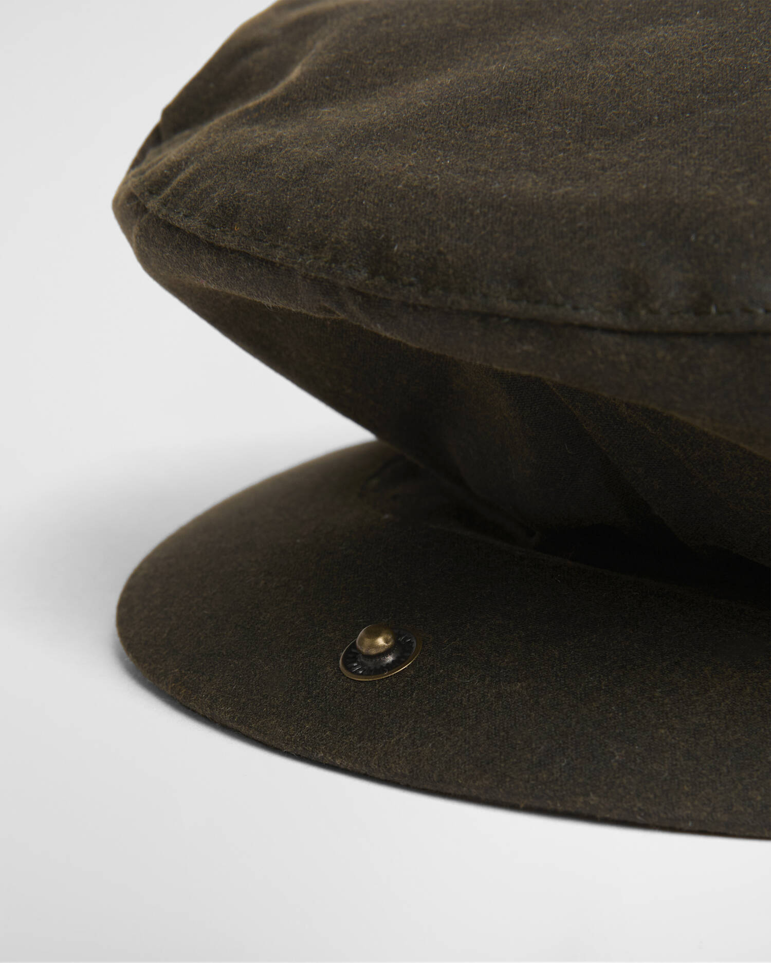 Waxed Flat Cap Olive image number 2