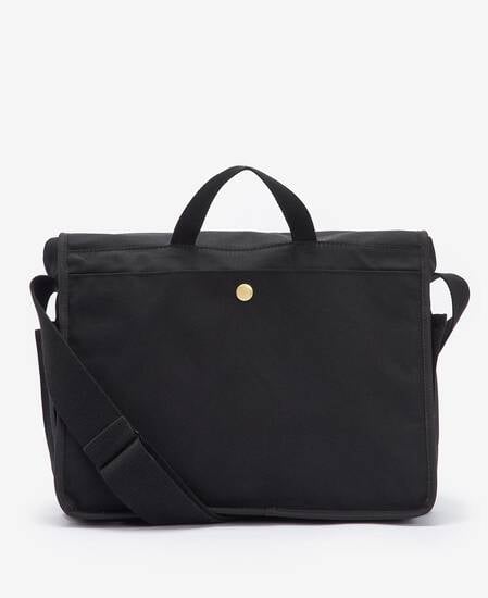 Field Waxed Satchel Classic Black