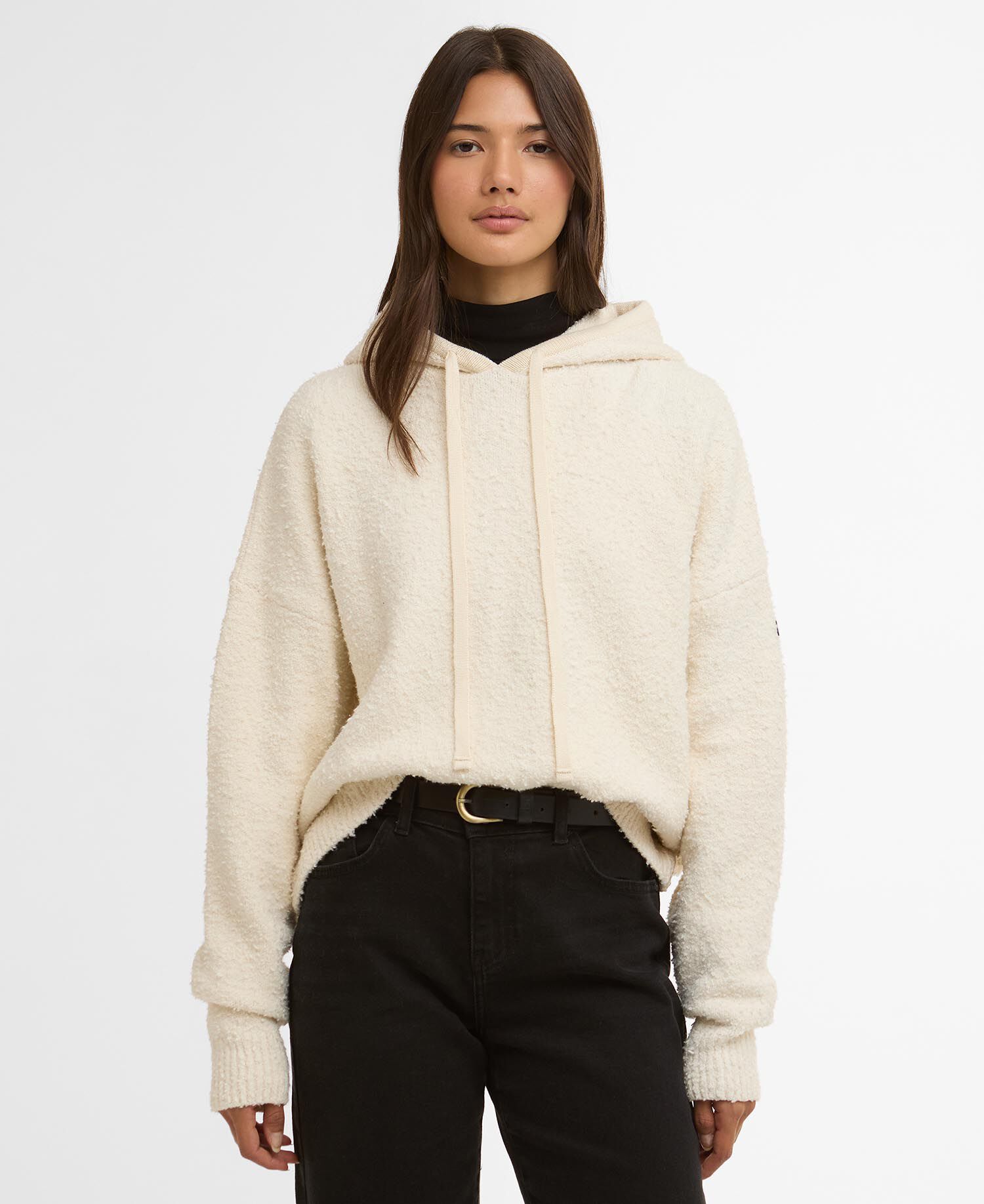 Katya Knitted Hoodie Cloud