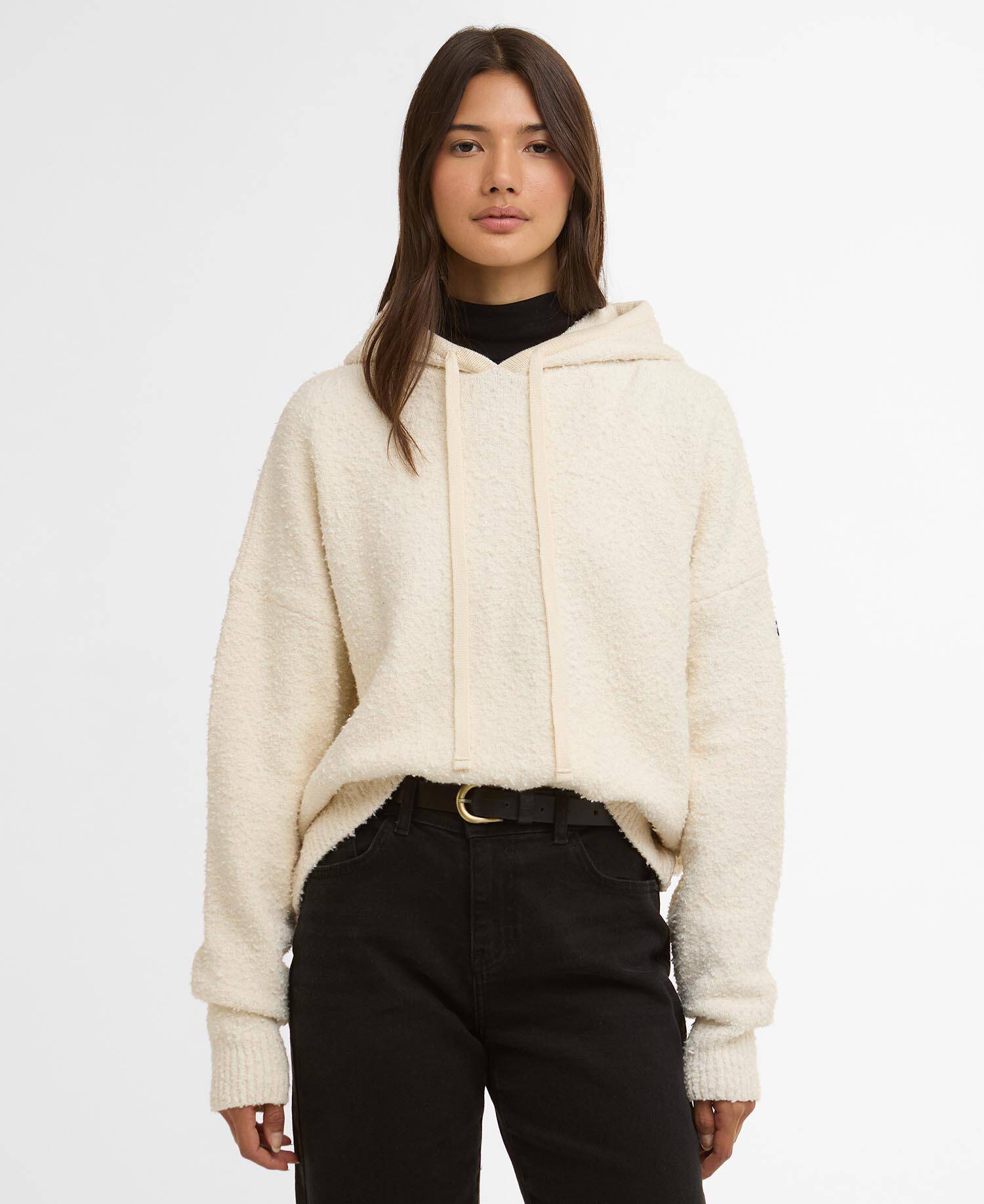 Katya Knitted Hoodie Cloud image number 0