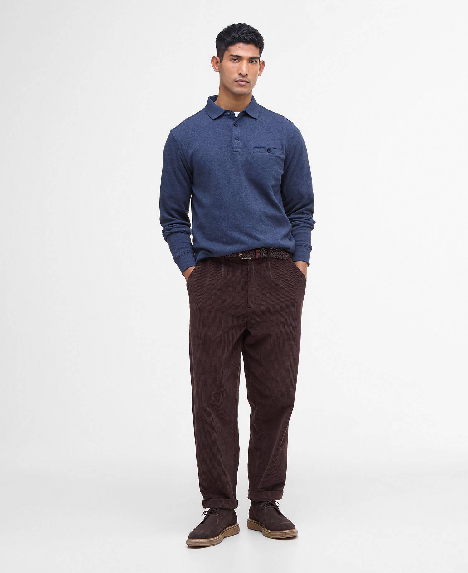 Farmwell Tailored Long-Sleeved Polo Shirt image number 1