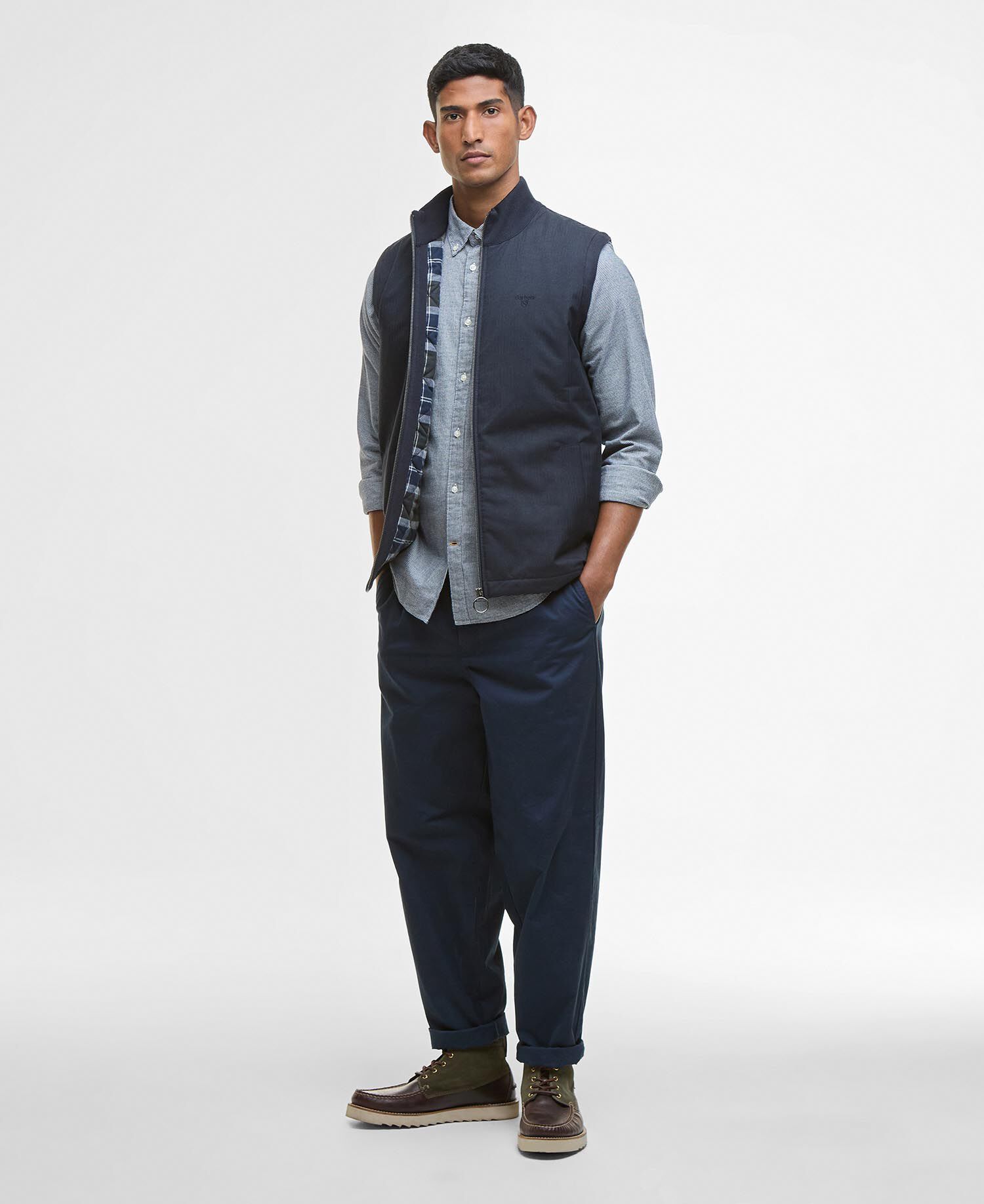 Dryburn Knitted Gilet Navy