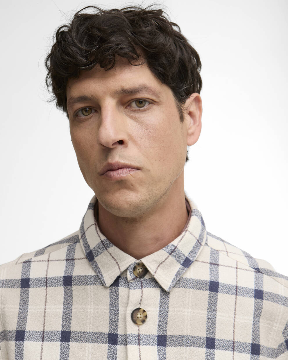 Vennel Textured Tartan Overshirt